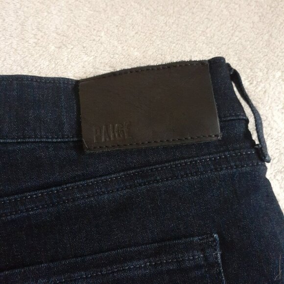 PAIGE Men's Size 44 Federal Slim Straight Leg Dark Wash Inkwell Denim Jeans - Picture 12 of 16